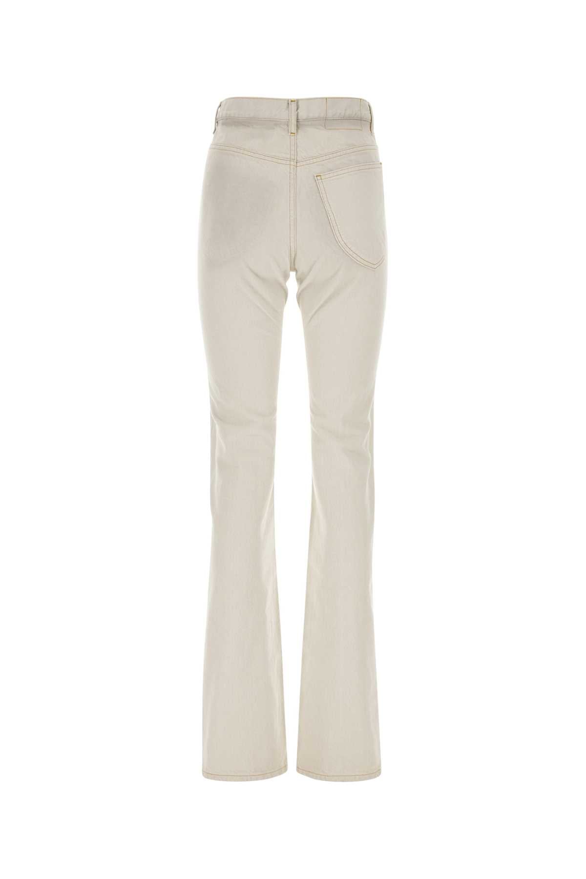 MAISON MARGIELA Chalk Denim Jeans for Women - 2024 Style