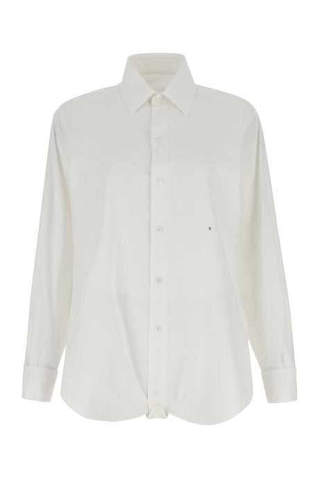 MAISON MARGIELA Chic White Poplin Shirt for Women - 23S Season