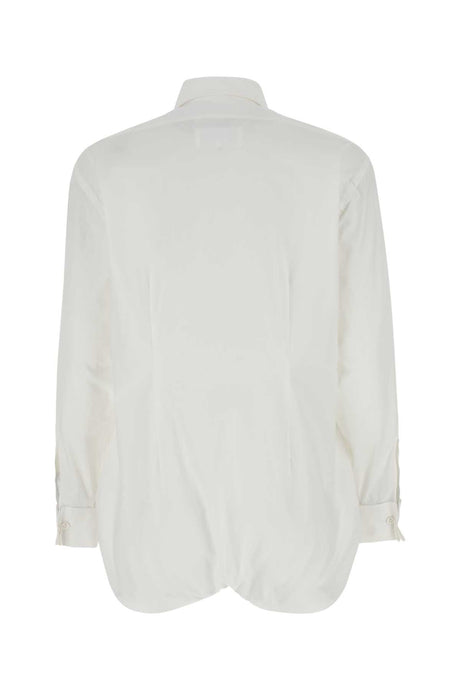 MAISON MARGIELA Chic White Poplin Shirt for Women - 23S Season