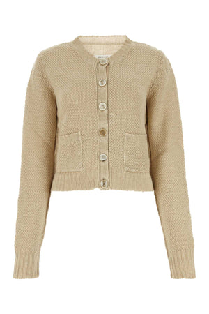 MAISON MARGIELA Beige Hemp Cardigan for Women - Spring 2024