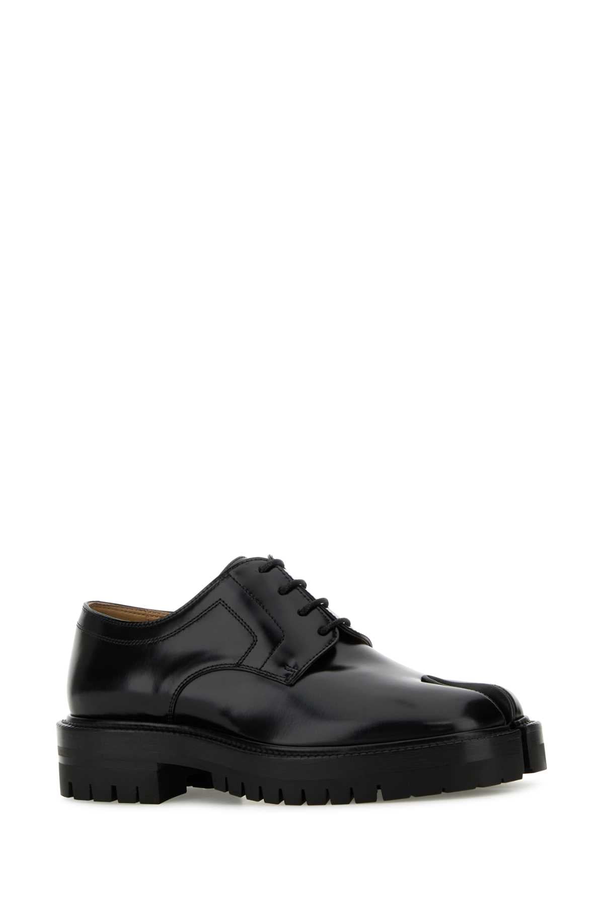 MAISON MARGIELA Luxe Leather Tabi Lace-Up Shoes for Women