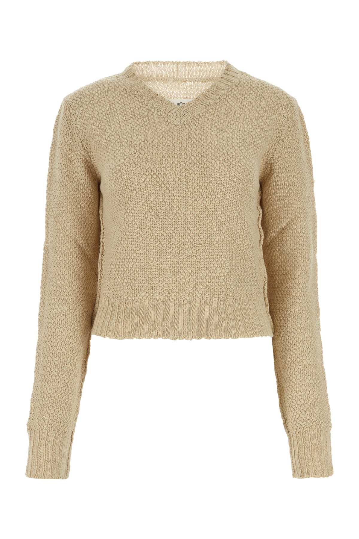 MAISON MARGIELA Chic Beige Hemp Sweater for Women