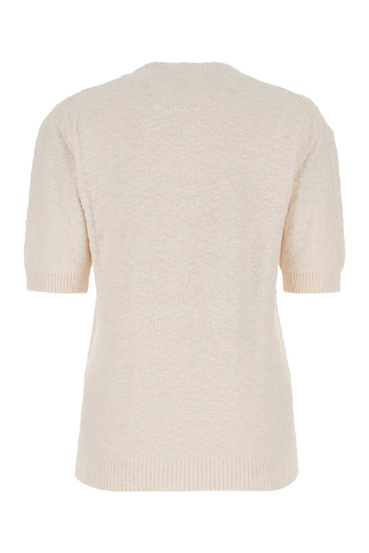 MAISON MARGIELA Ivory Cotton Blend Sweater for Women