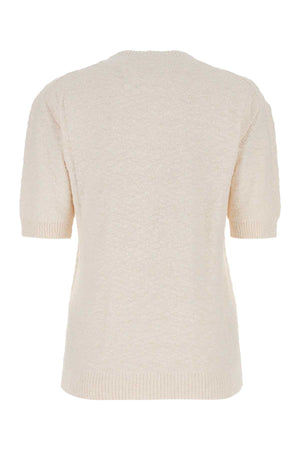 MAISON MARGIELA Ivory Cotton Blend Sweater for Women