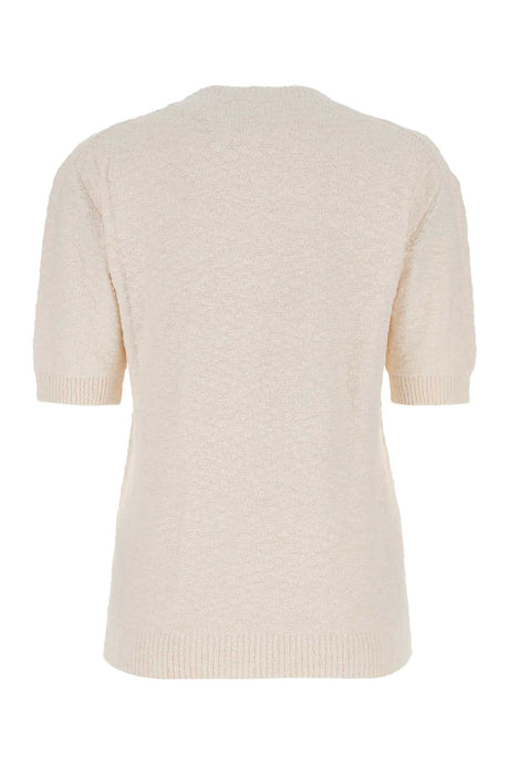 MAISON MARGIELA Ivory Cotton Blend Sweater for Women