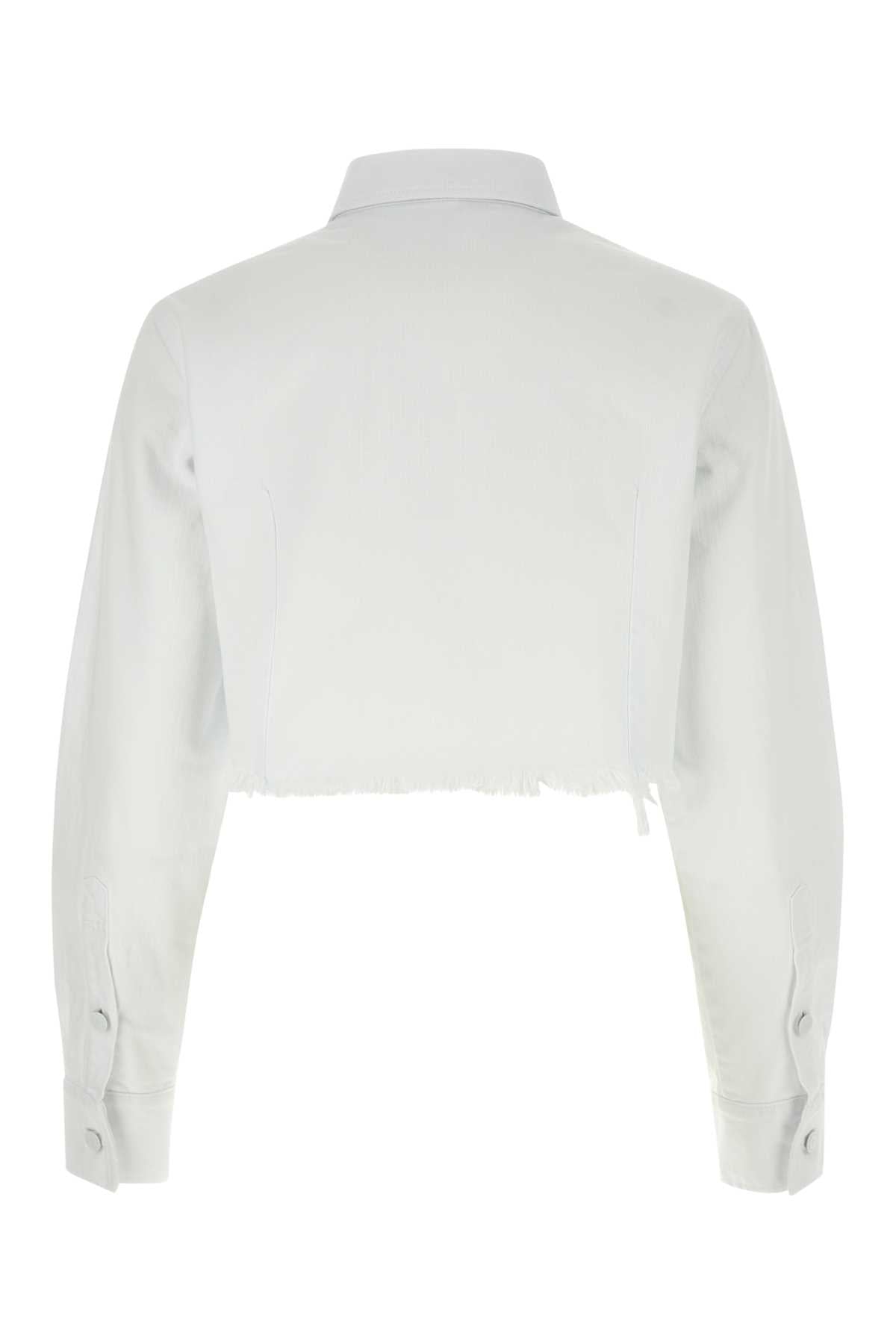 RAF SIMONS Classic White Denim Shirt for Women