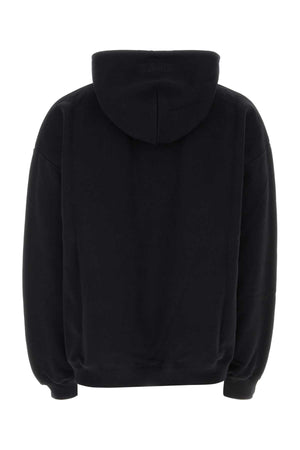 VETEMENTS Oversized Black Cotton Blend Sweatshirt