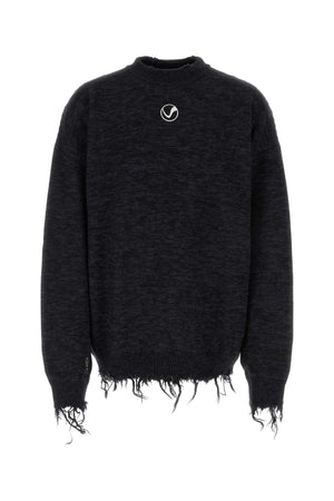 VETEMENTS Oversized Two-Tone Wool Sweater for Men