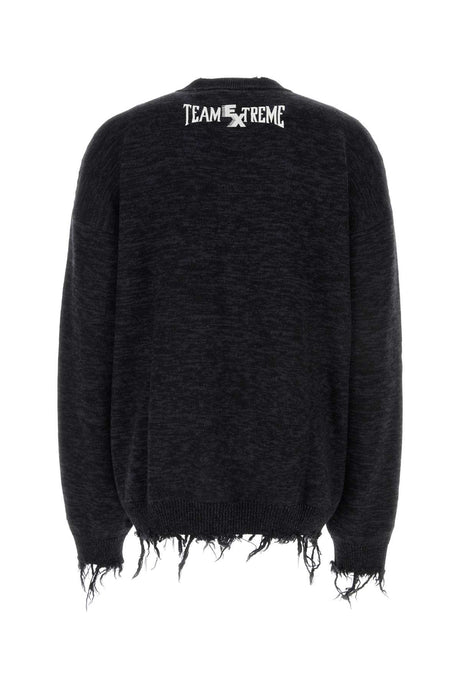 VETEMENTS Oversized Two-Tone Wool Sweater for Men