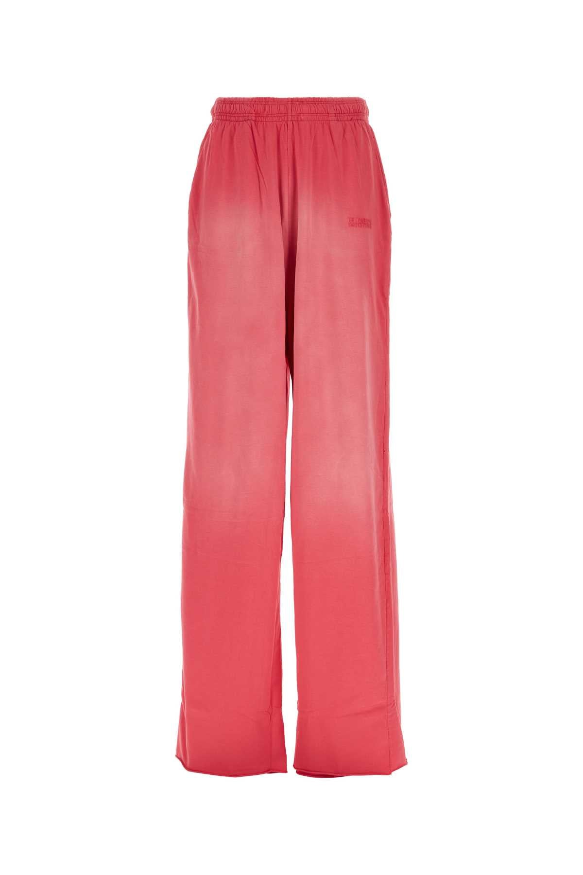 VETEMENTS Cozy Pink Cotton Joggers for Men