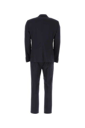 DOLCE & GABBANA Navy Blue Light Wool Martini Suit