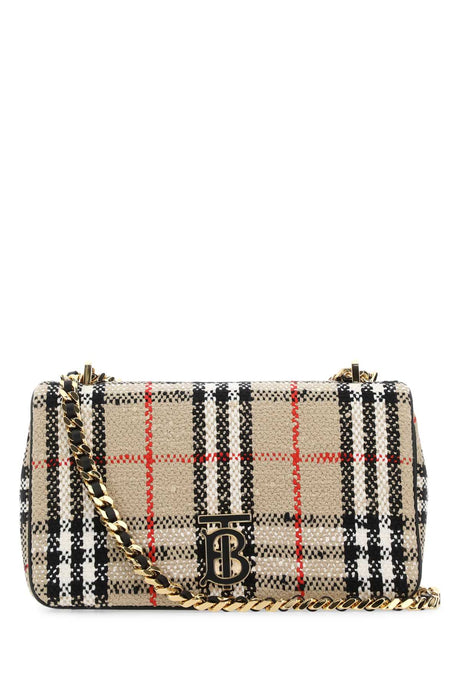 BURBERRY Mini Multicolor Boucle Loop Shoulder Handbag