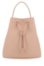 BURBERRY Mini Pink Leather Bucket Handbag