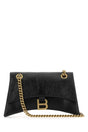 BALENCIAGA Mini Leather Crush S Shoulder Handbag