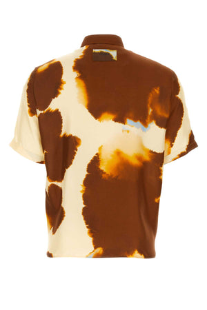 FENDI Printed Satin Shirt for Men