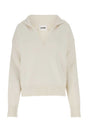 JIL SANDER Ivory Cashmere Blend Oversized Sweater