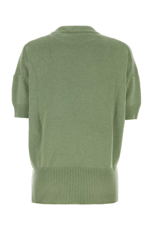 JIL SANDER Pastel Green Wool Sweater for Women