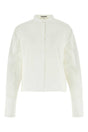 JIL SANDER Classic White Poplin Shirt for Women