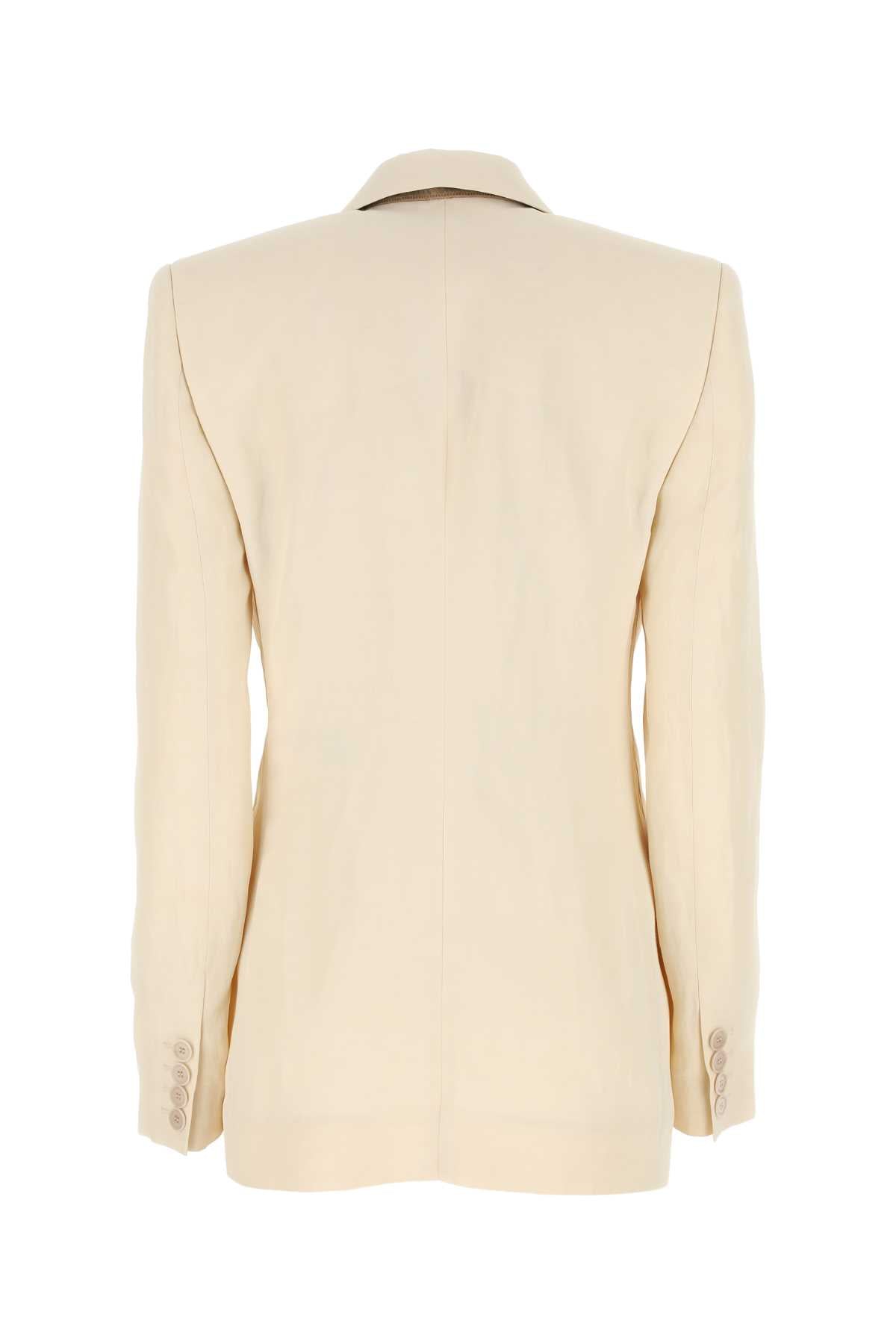 STELLA McCARTNEY Elegant Beige Viscose Blend Blazer