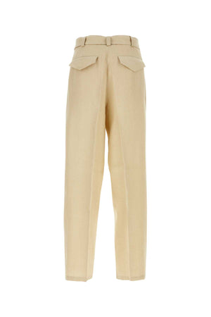 JIL SANDER Beige Wide-Leg Pants for Men