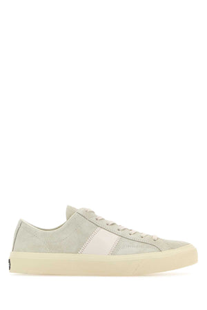 TOM FORD Light Grey Suede Sneakers