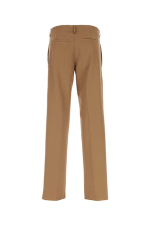 FENDI Classic Brown Wool Blend Pants for Men