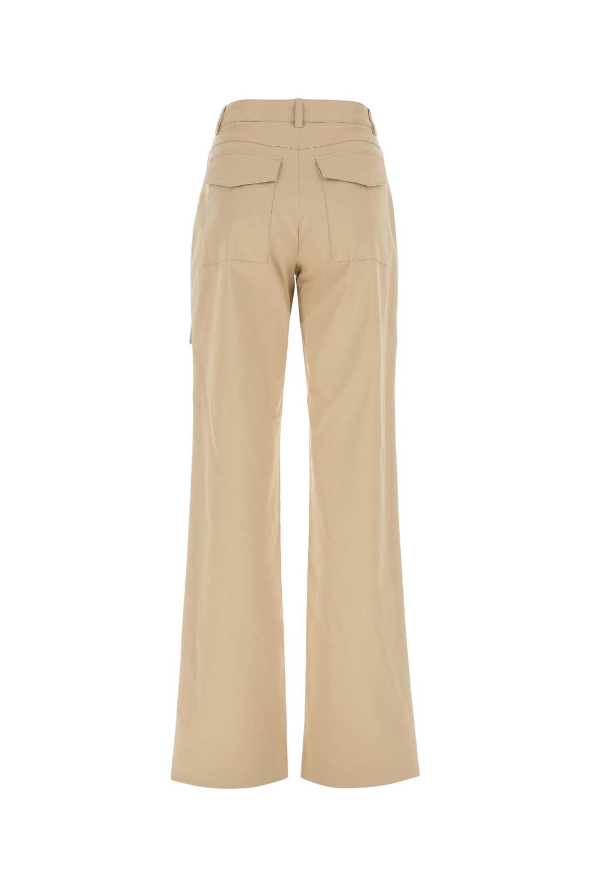 ERMANNO SCERVINO Beige Stretch Cotton Pants for Women