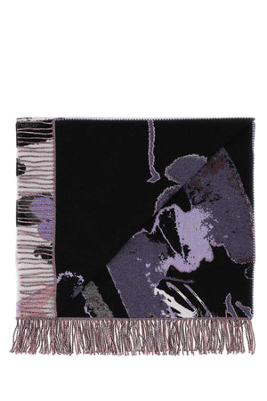 ALEXANDER MCQUEEN Embroidered Wool Blend Blanket - 120 cm x 200 cm