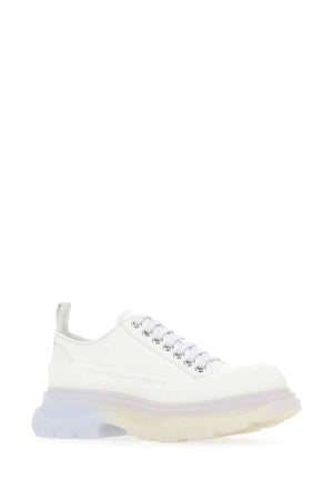 ALEXANDER MCQUEEN Chalk Canvas Tread Slick Sneakers for Women