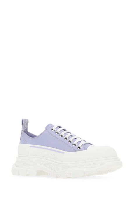 ALEXANDER MCQUEEN Lilac Leather Tread Slick Sneaker - Women’s Size