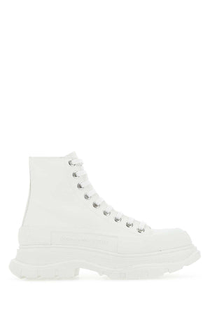 ALEXANDER MCQUEEN Canvas Tread Slick Sneakers for Women