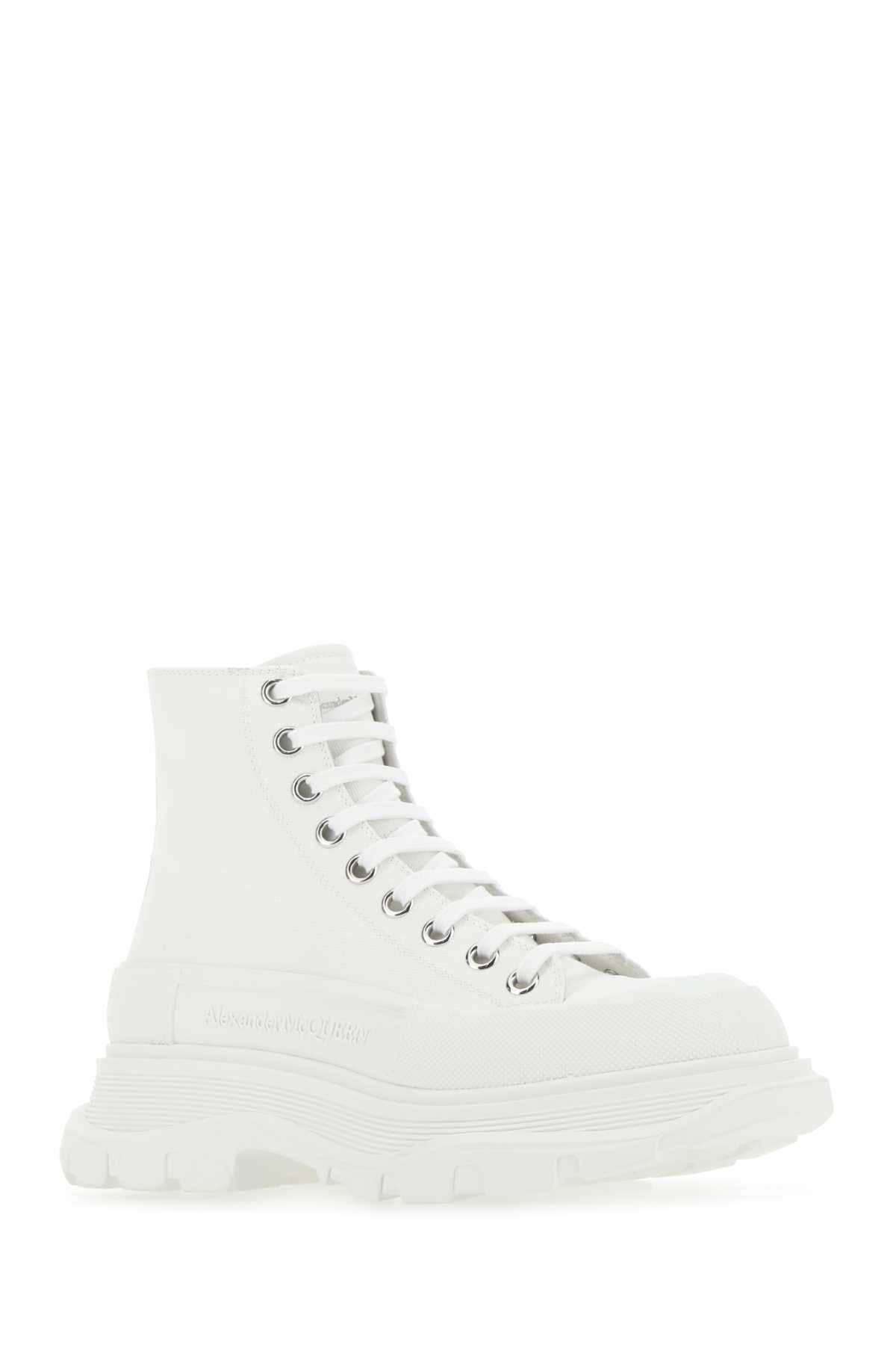 ALEXANDER MCQUEEN Canvas Tread Slick Sneakers for Women