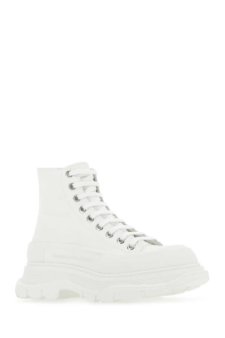 ALEXANDER MCQUEEN Canvas Tread Slick Sneakers for Women