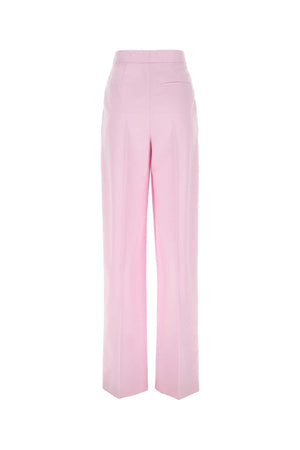 ALEXANDER MCQUEEN Elegant Pastel Pink Wool Pants for Women