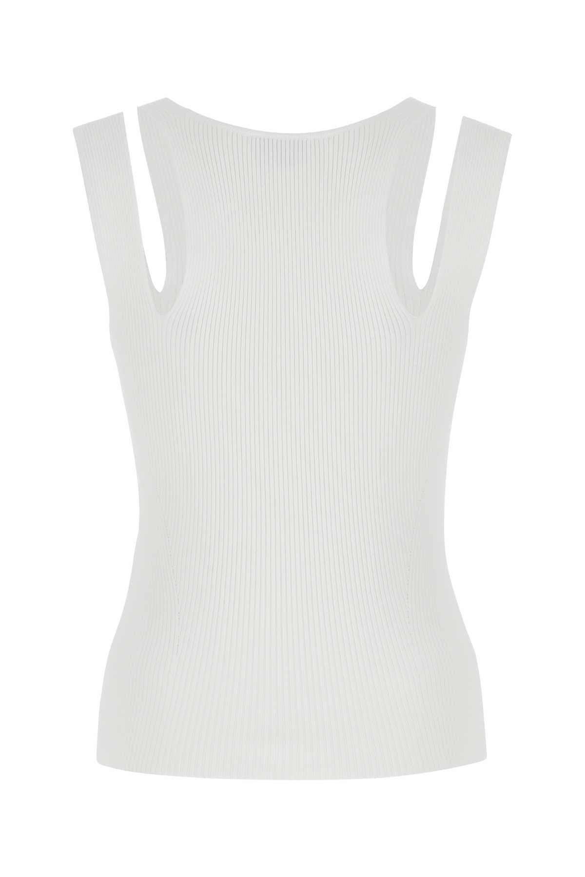 ALEXANDER MCQUEEN Chic White Viscose Blend Women's Top