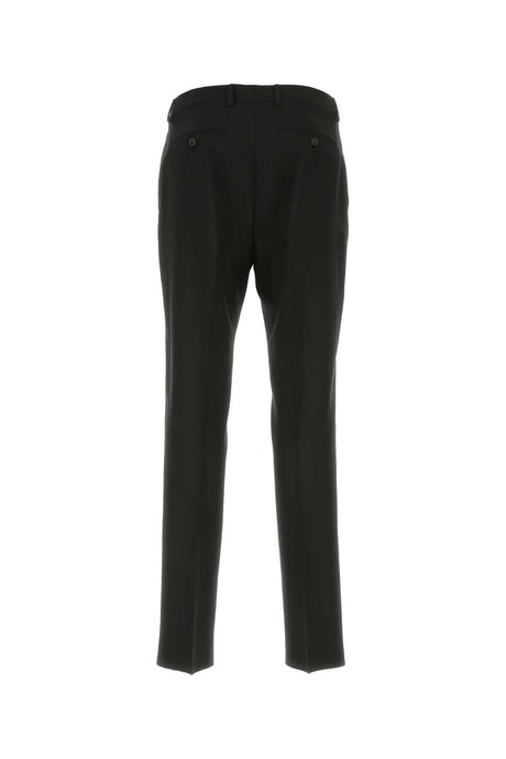 VALENTINO GARAVANI Tailored Black Wool Pants for Men