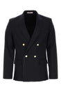 VALENTINO GARAVANI Navy Blue Cotton Blazer for Men