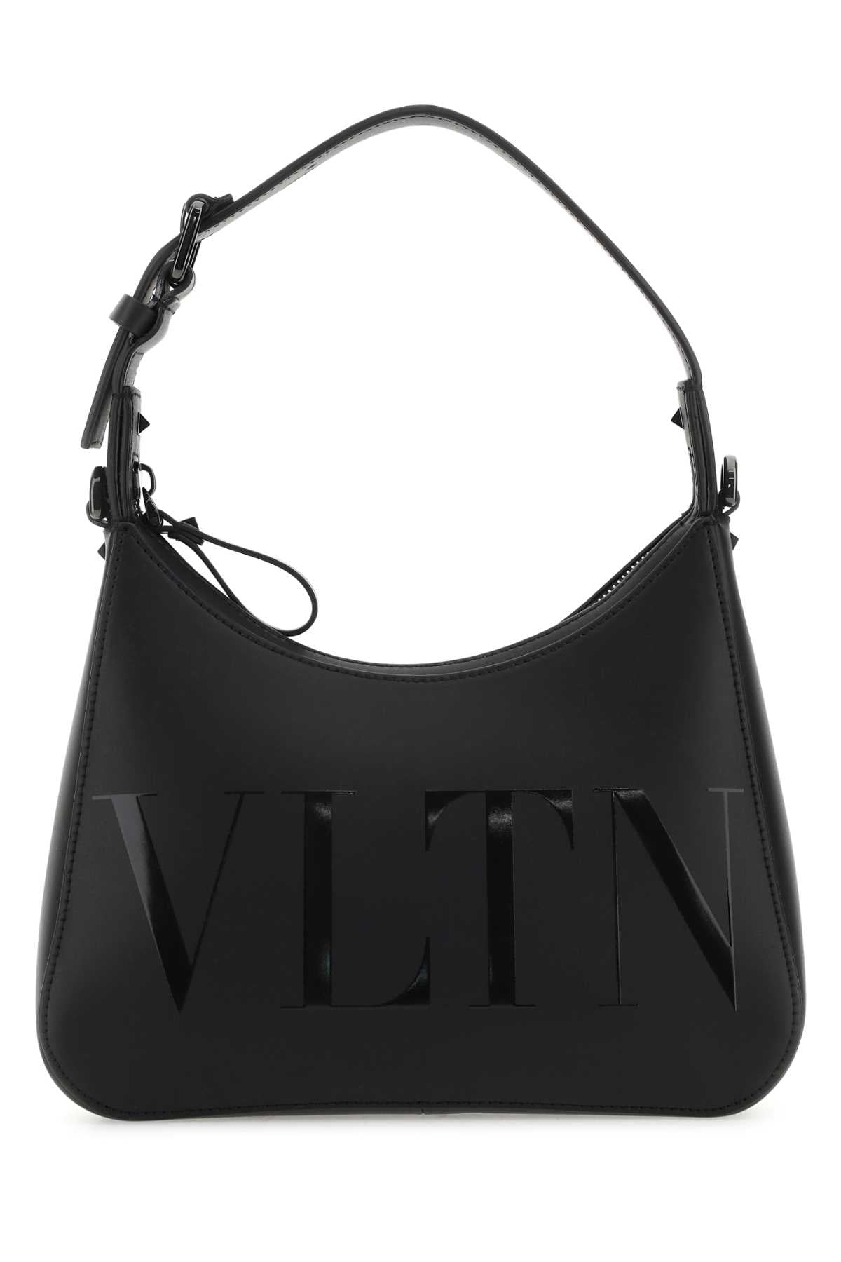 VALENTINO GARAVANI Sleek Mini Black Leather Handbag - 25 cm Width