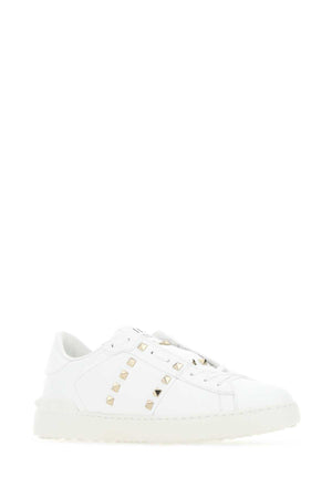 VALENTINO GARAVANI Rockstud Leather Sneakers for Men