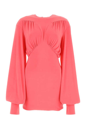 THE ATTICO Chic Dark Pink Mini Dress