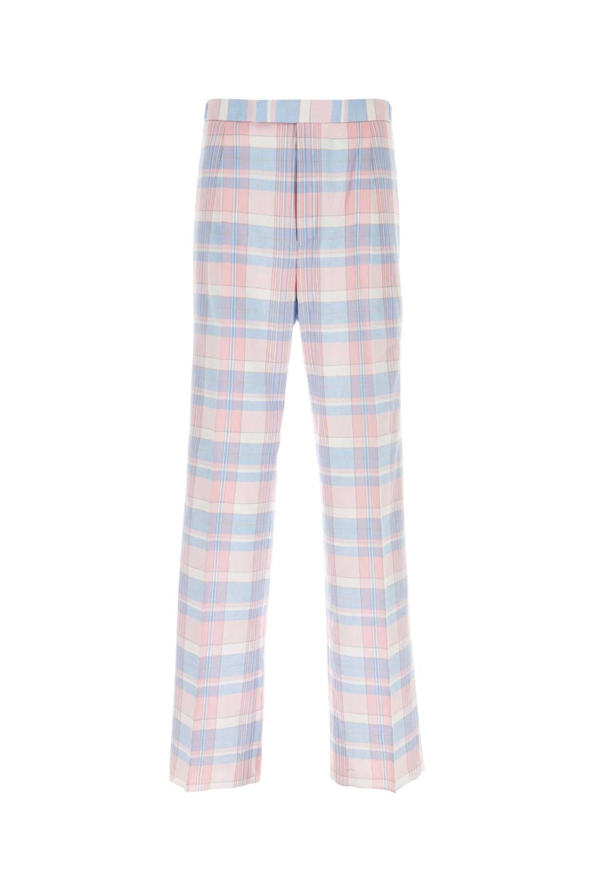 THOM BROWNE Classic Embroidered Cotton Pants - 2024 Collection