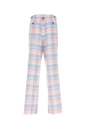 THOM BROWNE Classic Embroidered Cotton Pants - 2024 Collection