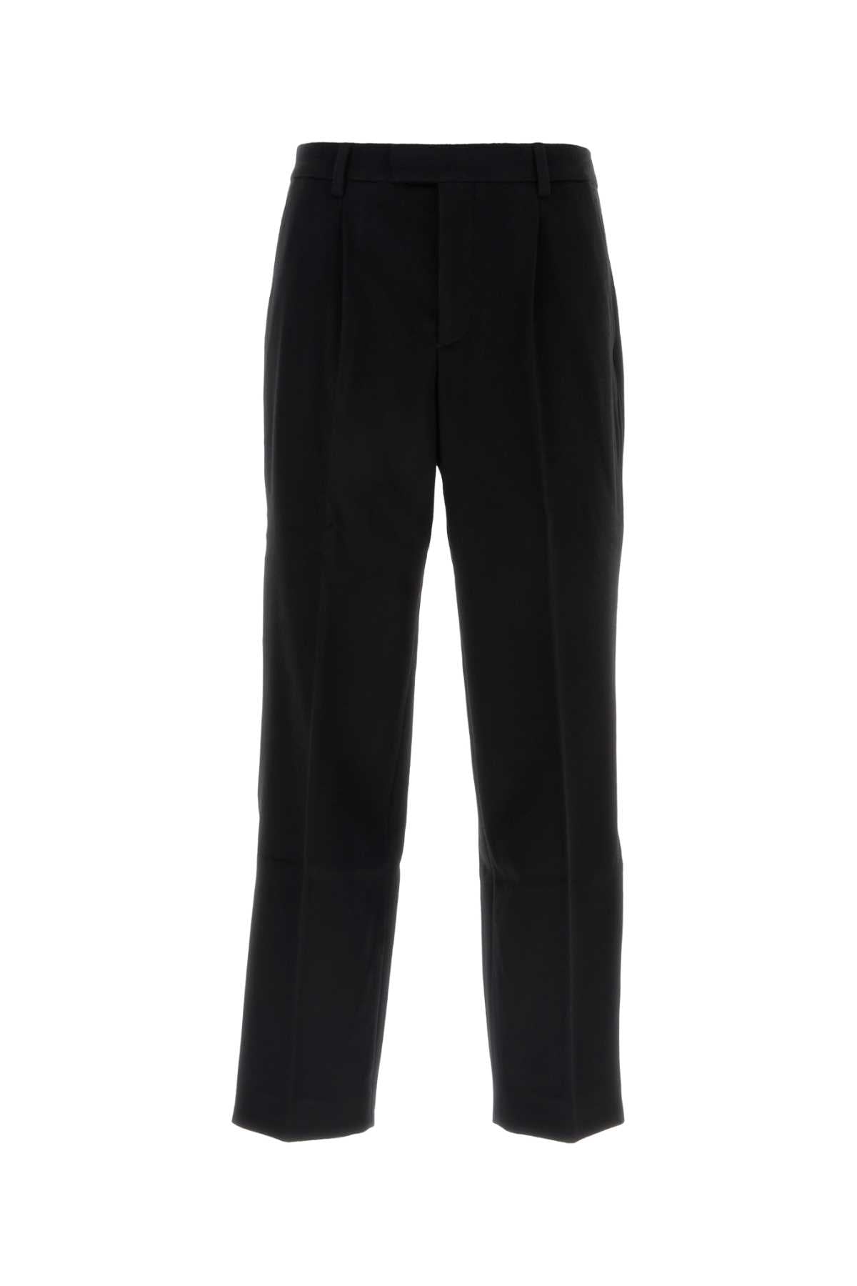 VTMNTS Sleek Black Felt Pants for Men