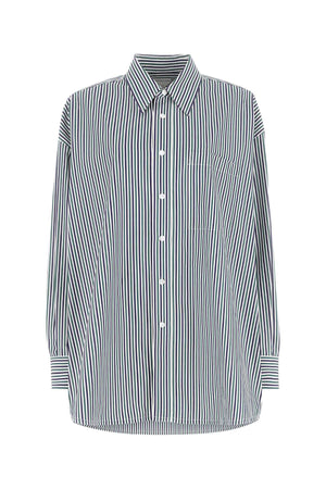 BOTTEGA VENETA Oversized Embroidered Poplin Shirt