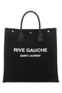 SAINT LAURENT Canvas Rive Gauche Shopping Handbag - 38 x 39 x 17 cm