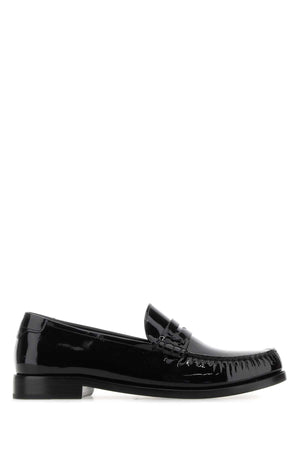 SAINT LAURENT Classic Black Leather Loafers for Men