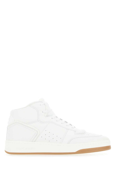 SAINT LAURENT Classic White Leather SL/80 Sneakers for Men