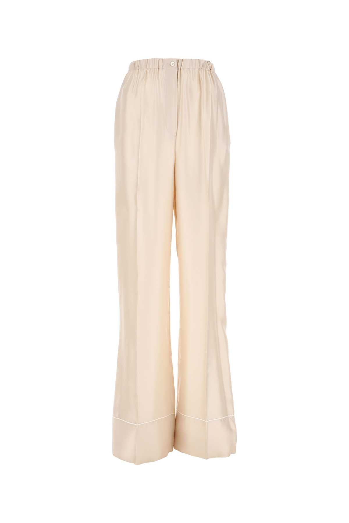 PRADA Ivory Satin Pyjama Pant