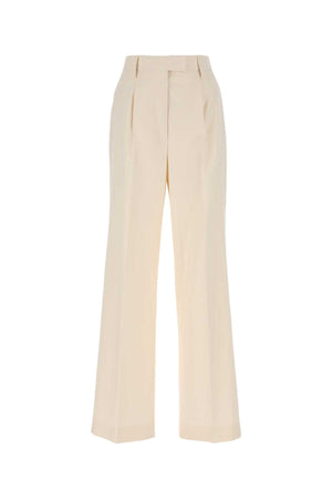 PRADA Ivory Wide-Leg Pants for Women - Spring 2024 Collection