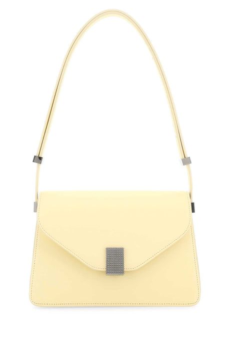 LANVIN Mini Leather Concerto Shoulder Handbag - Pastel Yellow